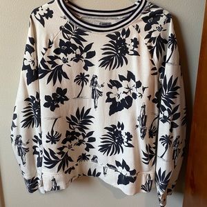 Tropical Print Sweatshirt